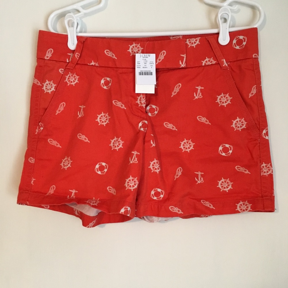 BNWT JCrew Factory Size 6 Nautical Shorts